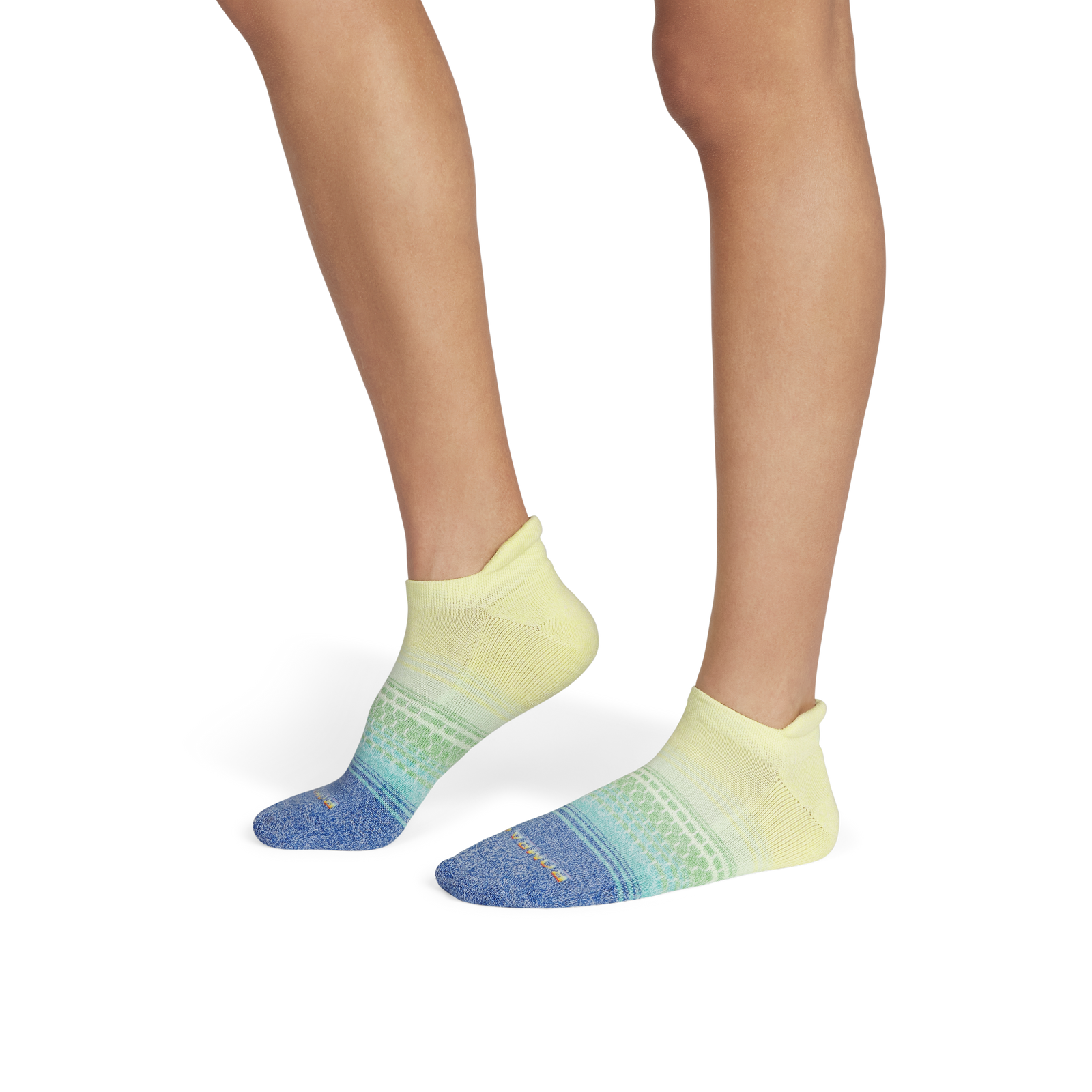 Pride Ankle Socks limoncello-englishpea-onmodel-2-transparent