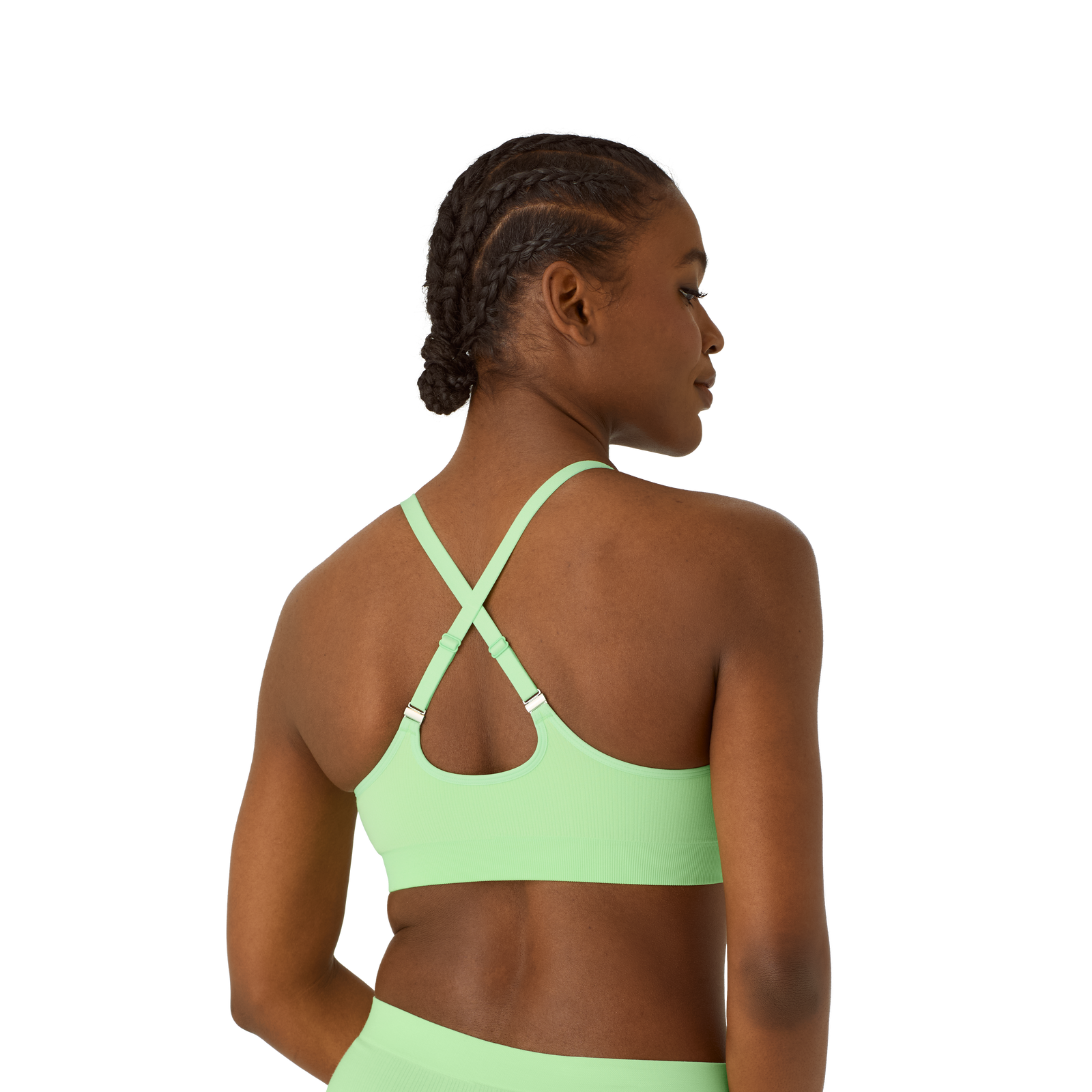 Seamless Bralette Spearmint WO2 (Cross Bra Straps)