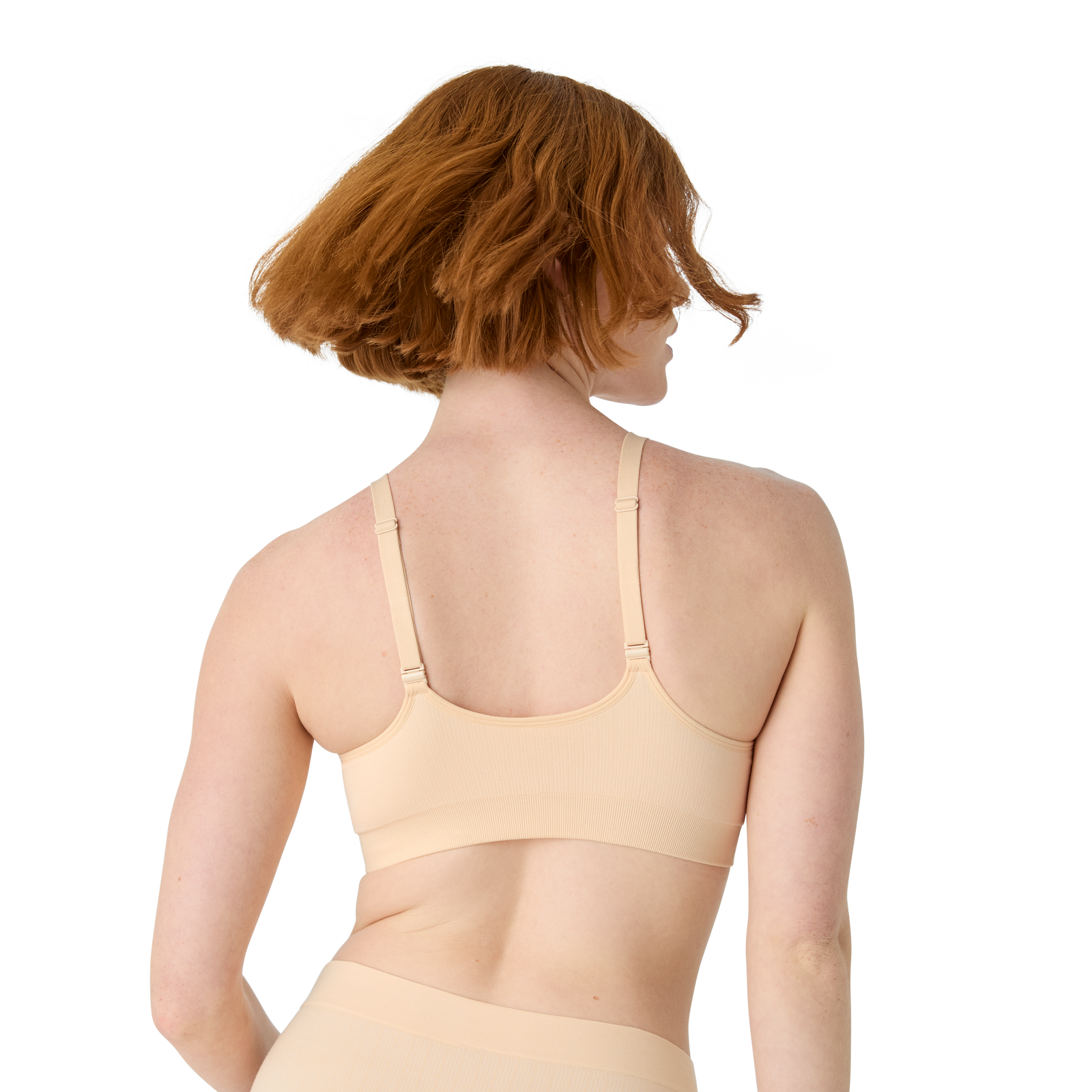 Ribbed Seamless Scoop Bralette - Wheat WO2 [7729]