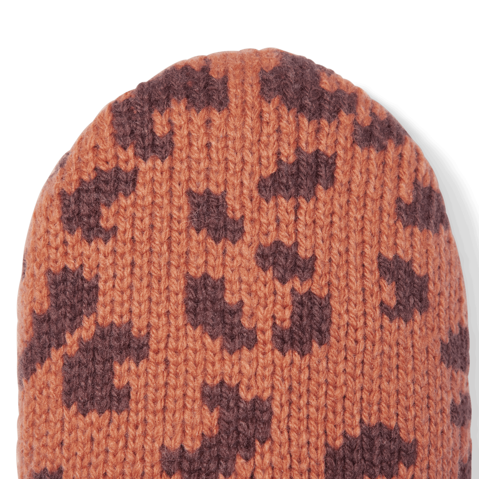 Youth Leopard Color Block Gripper Slipper - Washed Terracotta Detail [7730]