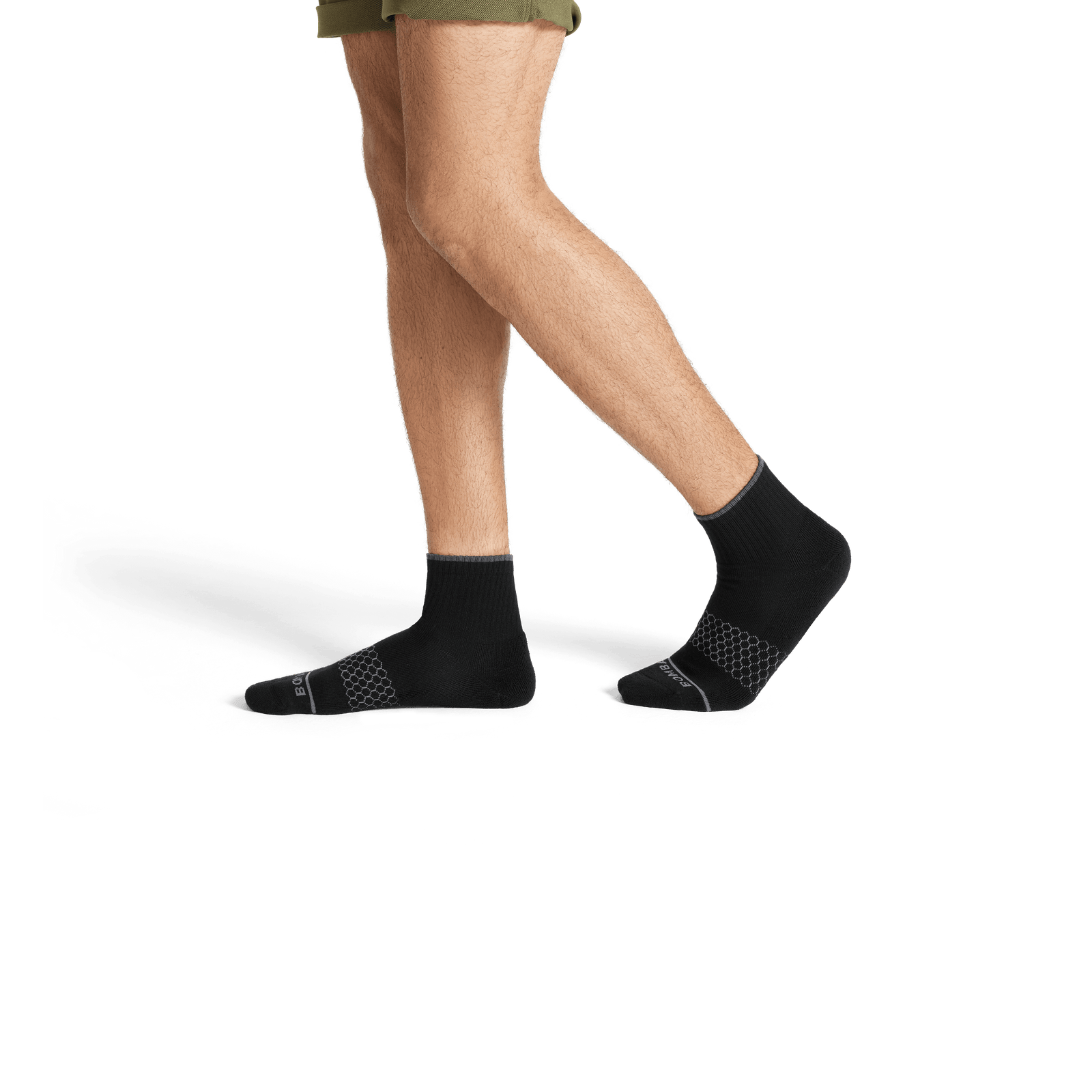Merino Wool Blend Quarter Sock - Black MO2 [7797]