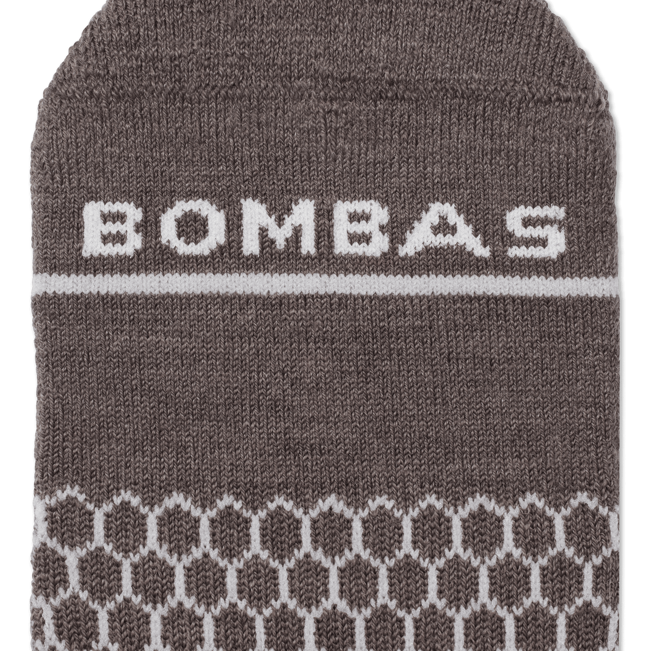 Merino Wool Blend Calf Socks - Deep Taupe Heather Detail [7799]