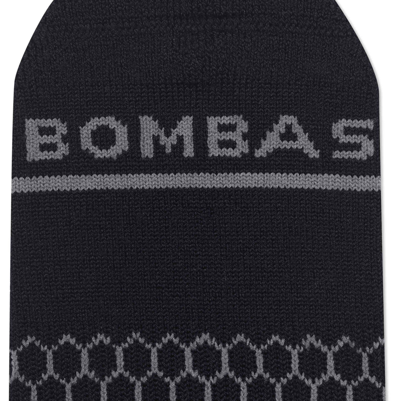 Merino Wool Blend Knee High Socks - Black Detail [7807]