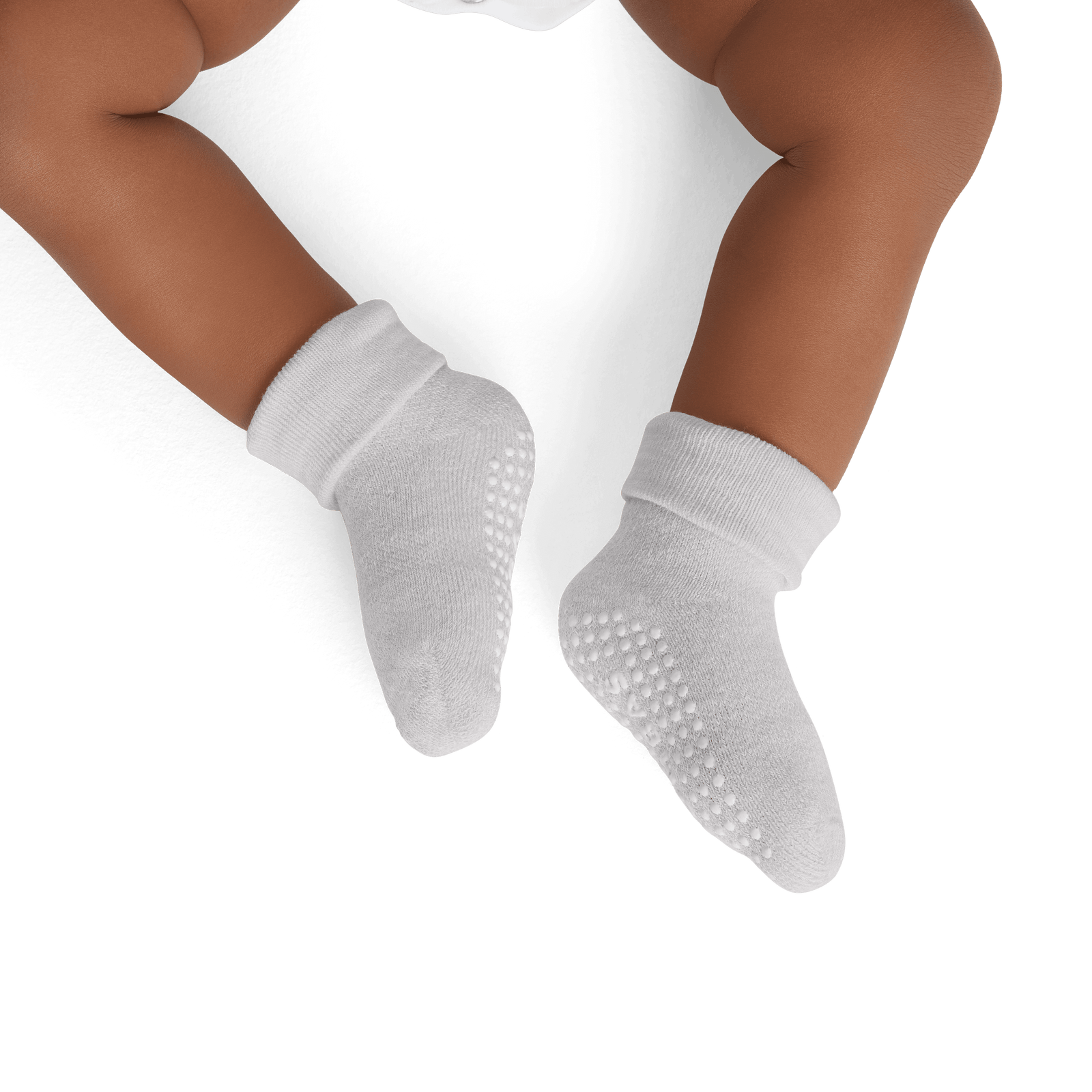 Baby Gripper Socks (6-12 Months) - Harbor Grey BO1 [7804]