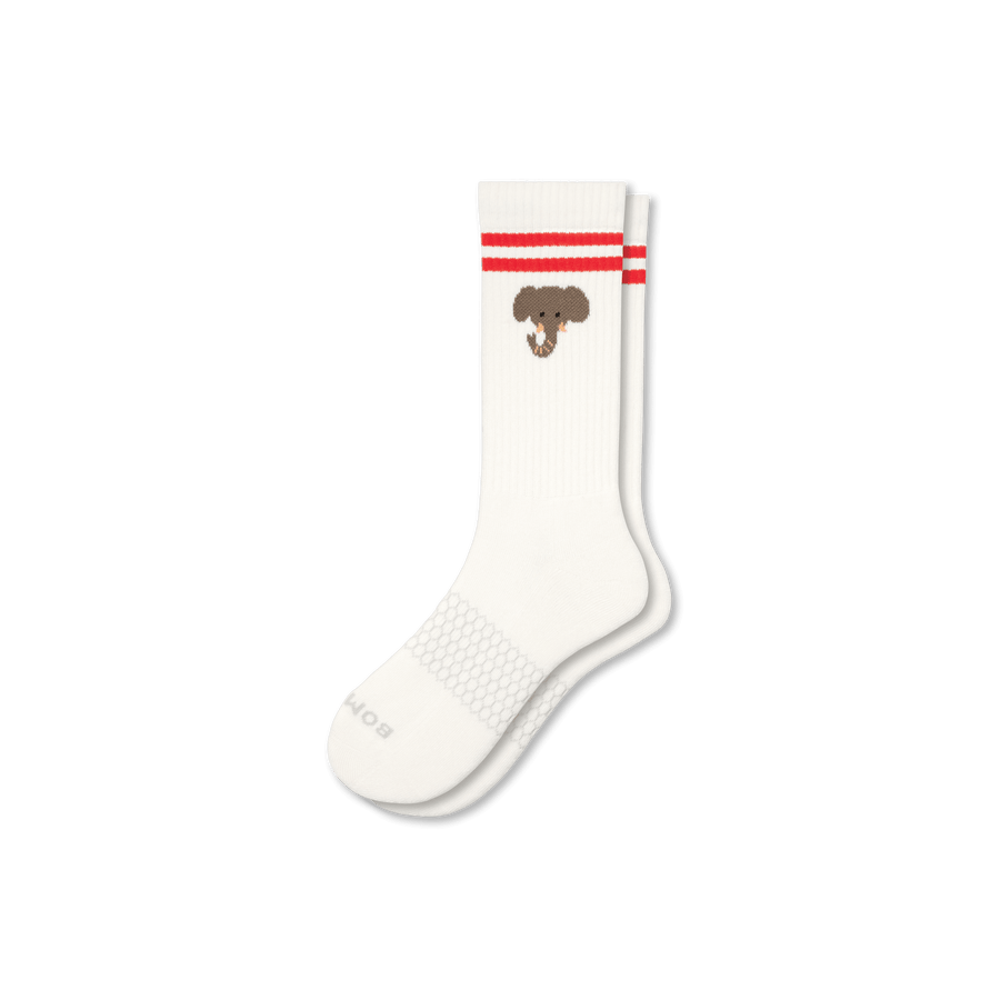 Men’s Safari Stripe Calf Socks - Cushion School Pair