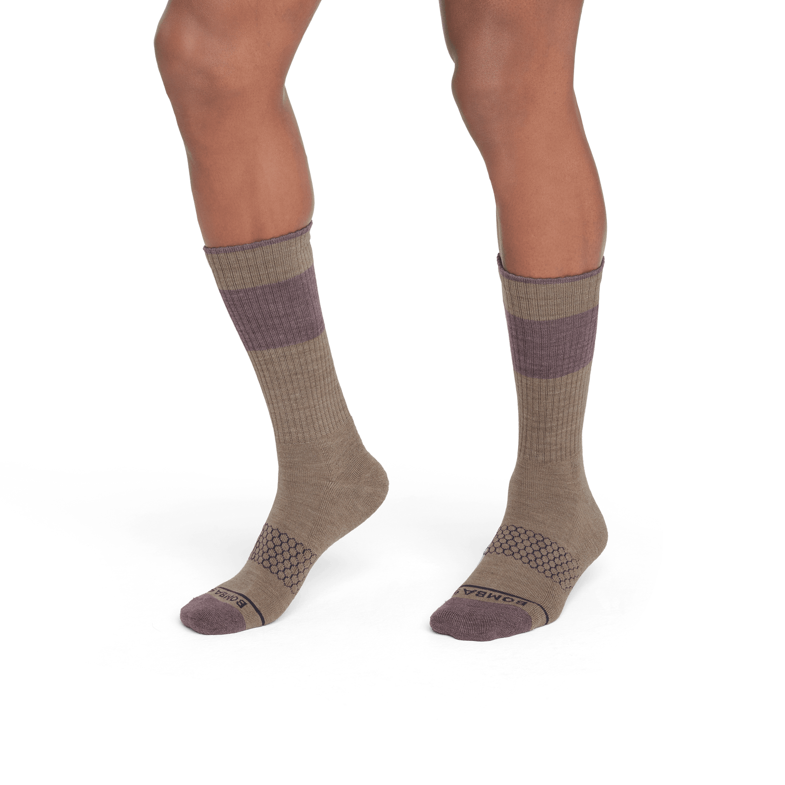 Merino Wool Blend Calf Socks male mushroomhtr-3-transparent