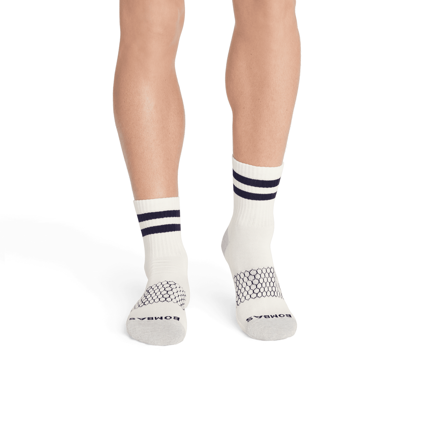 Half Calf Socks softwhite-navy-mo-2-transparent