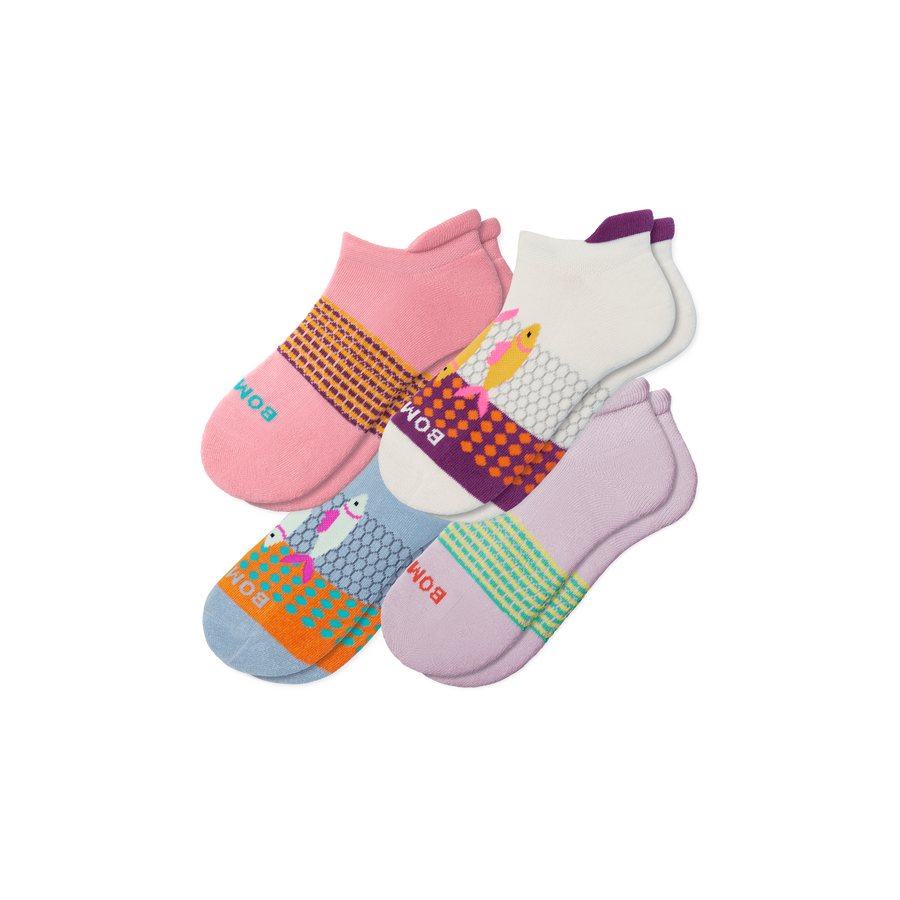 Women's Aquatic Ankle Sock 4-Pack - Studio Run Move