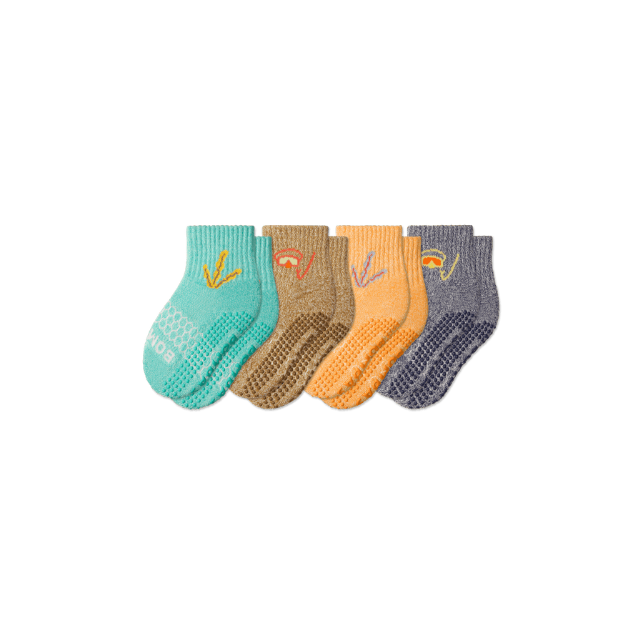 Toddler Aquatic Gripper Calf Sock 4-Pack - Easy Court Step