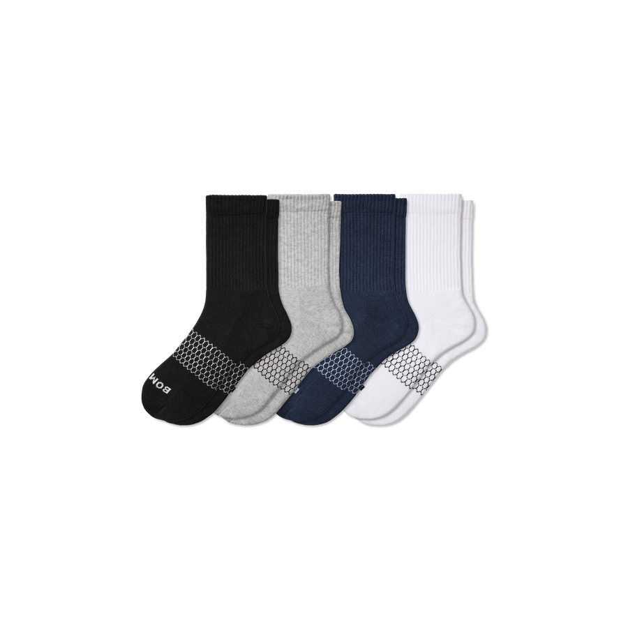 Men's Solids Half Calf Sock 4-Pack - Outdoor Weekend Move