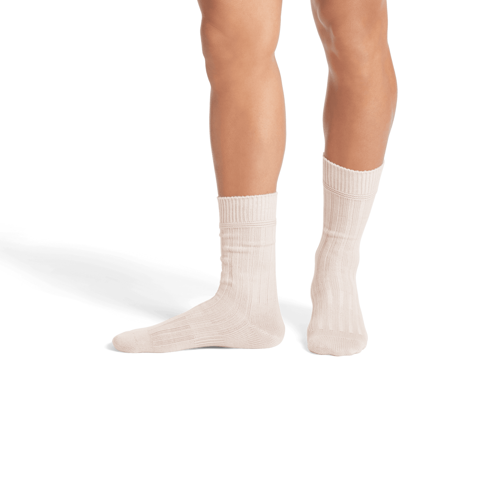 Merino Cashmere Blend Calf Socks - Sandalwood MO2 [8155]