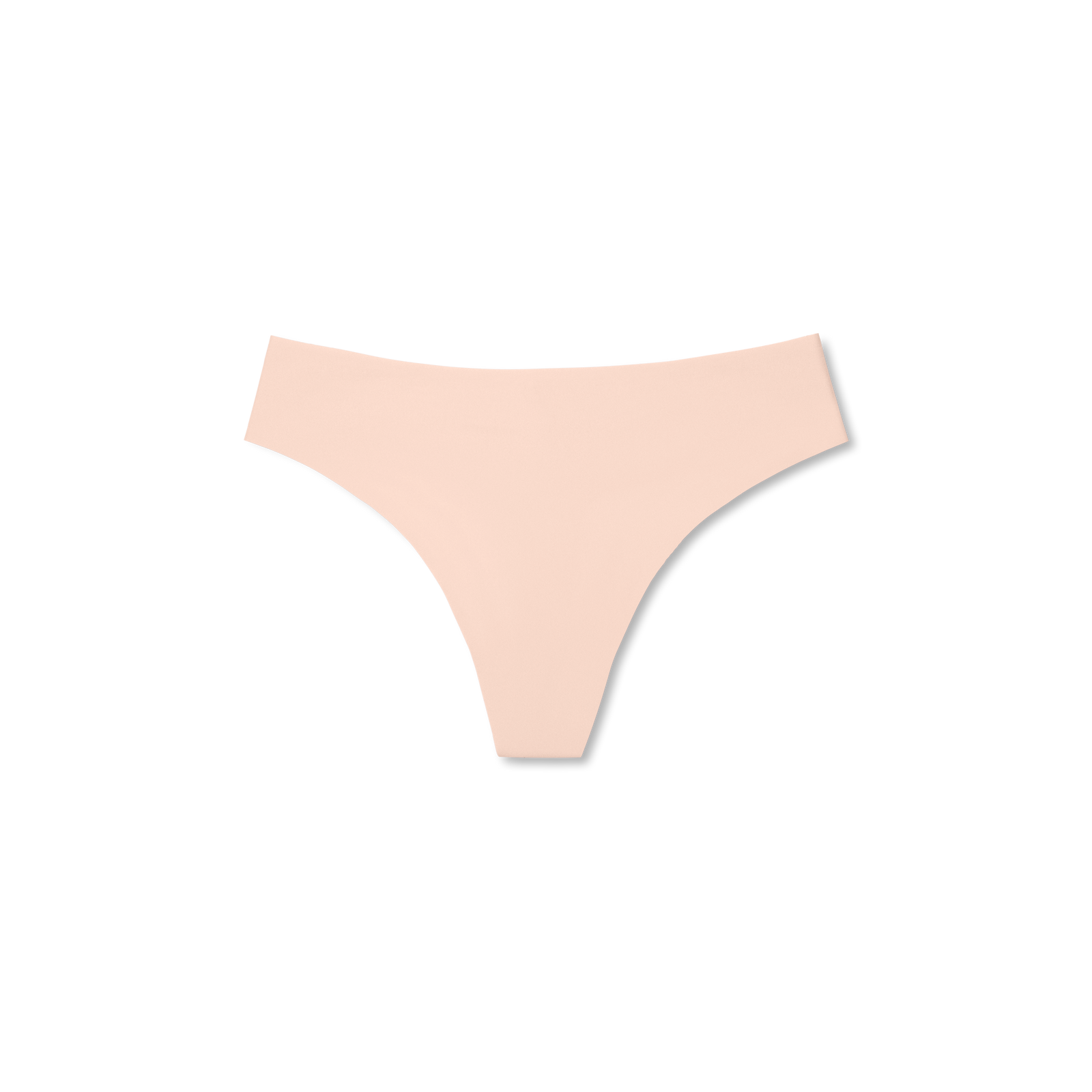 Women's No Show Thong - Pink Sandstone L Front [8275]