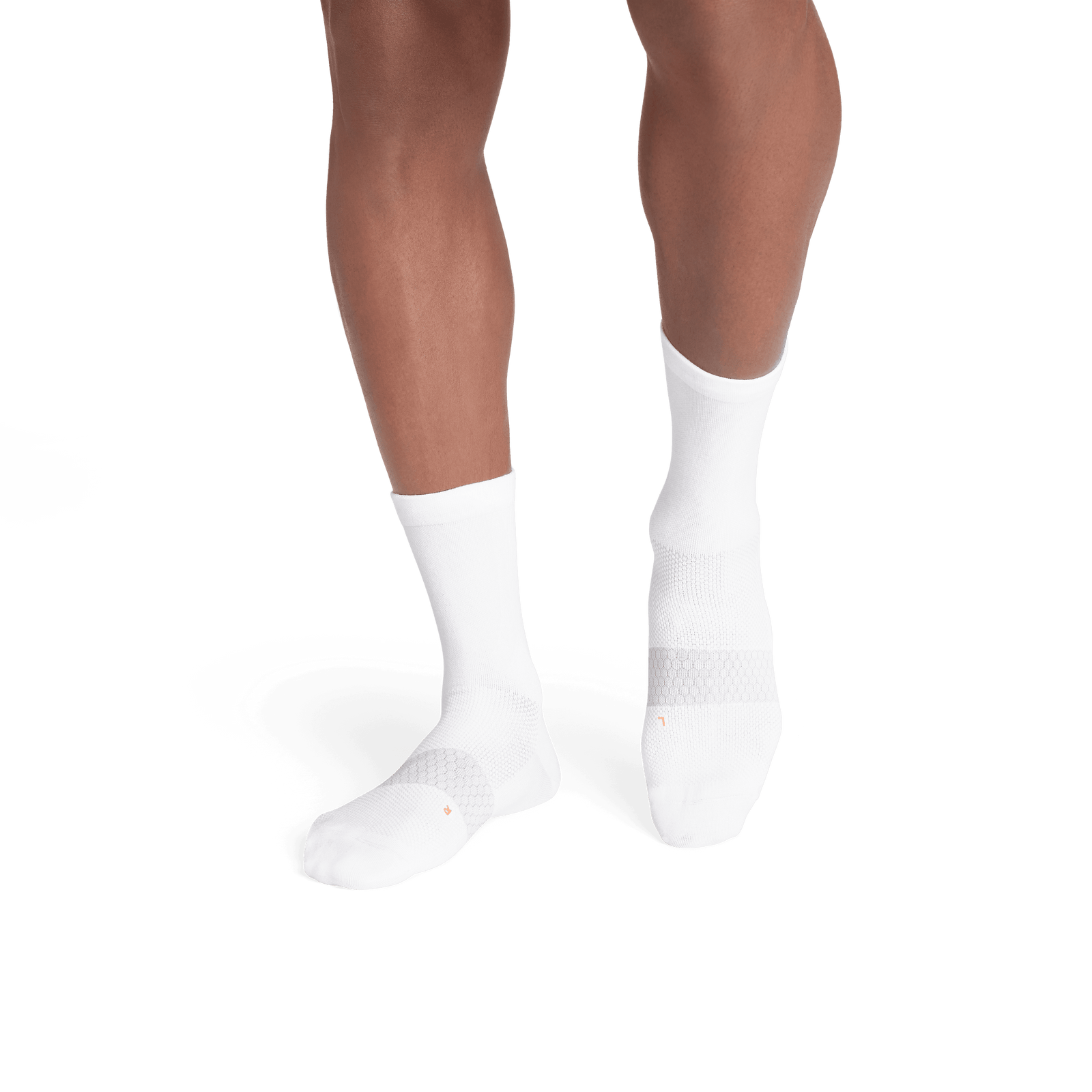Lightweight Athletic Half-Calf Socks - White - MO1 [8298]