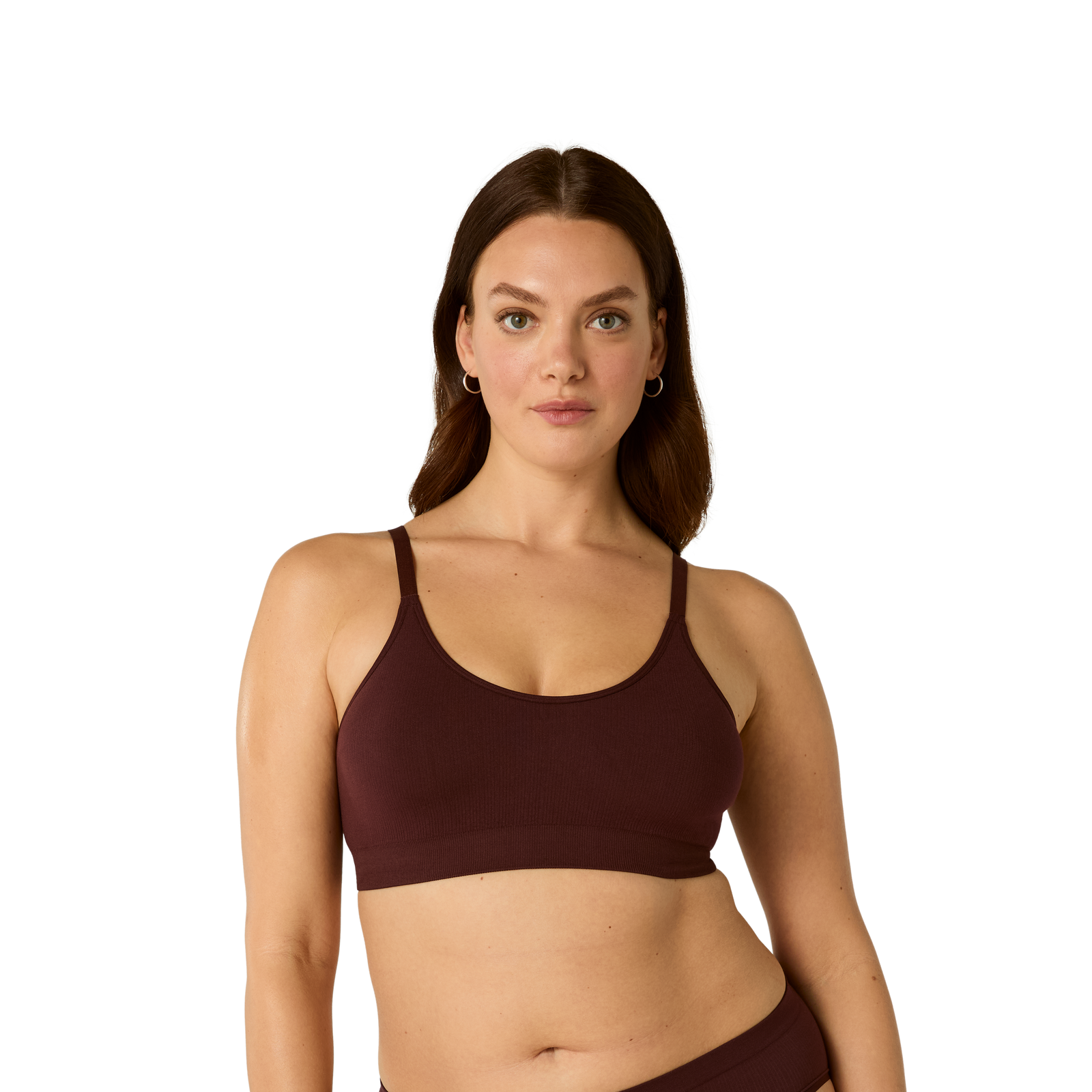 Seamless Scoop Bralette - Chocolate Brown WO1 [8343]