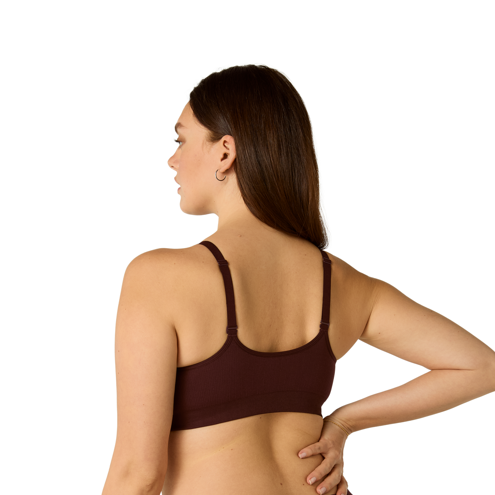 Seamless Scoop Bralette - Chocolate Brown WO2 [8343]
