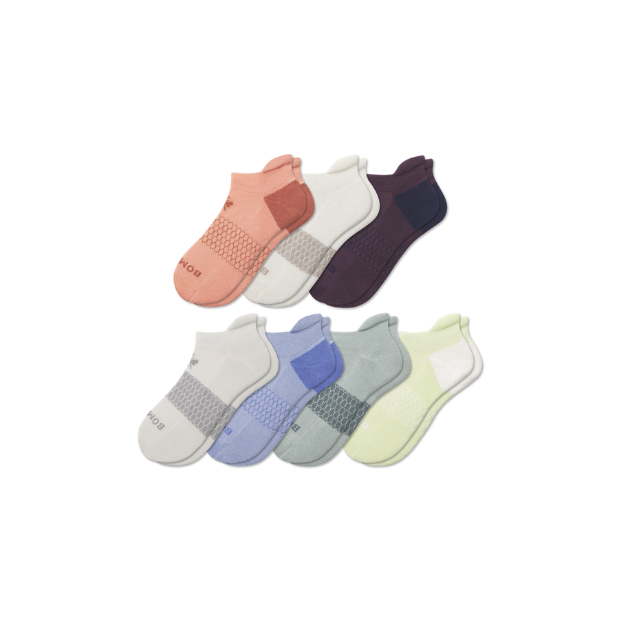 Youth Week of Bombas Ankle Sock 7-Pack - Smooth Crew Fit