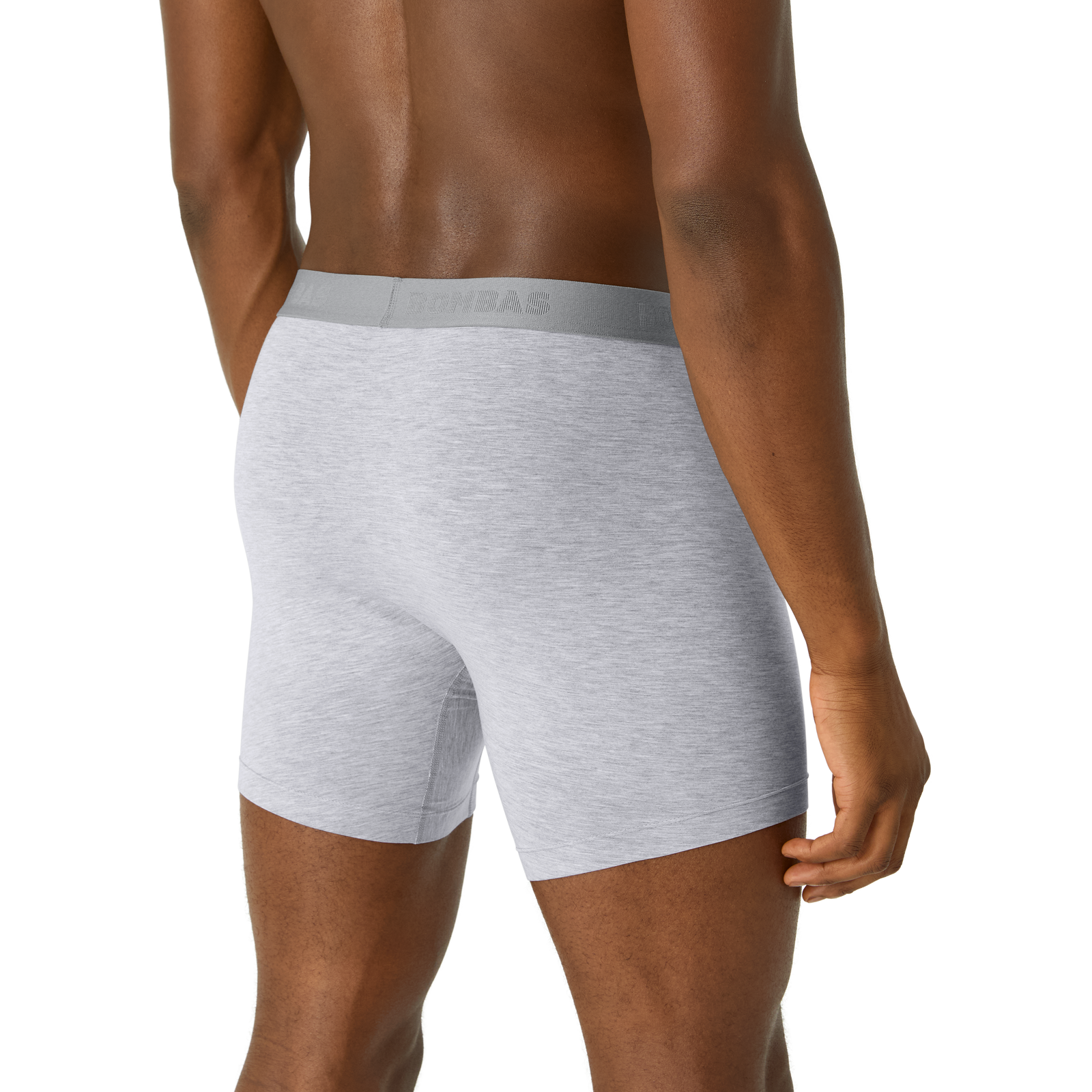 Cotton Modal Blend Boxer Brief - Classic Fly - Medium Heather Grey MO3 [8470]
