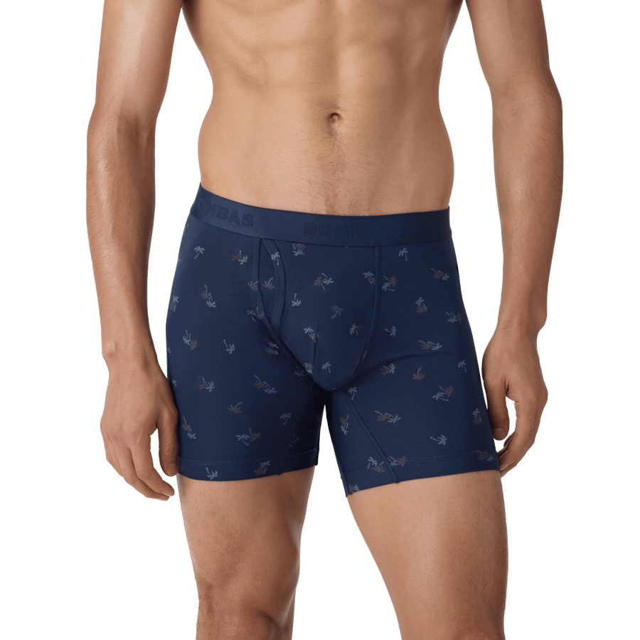 Men's Cotton Modal Blend Boxer Brief 6" - Calm Soft Ease