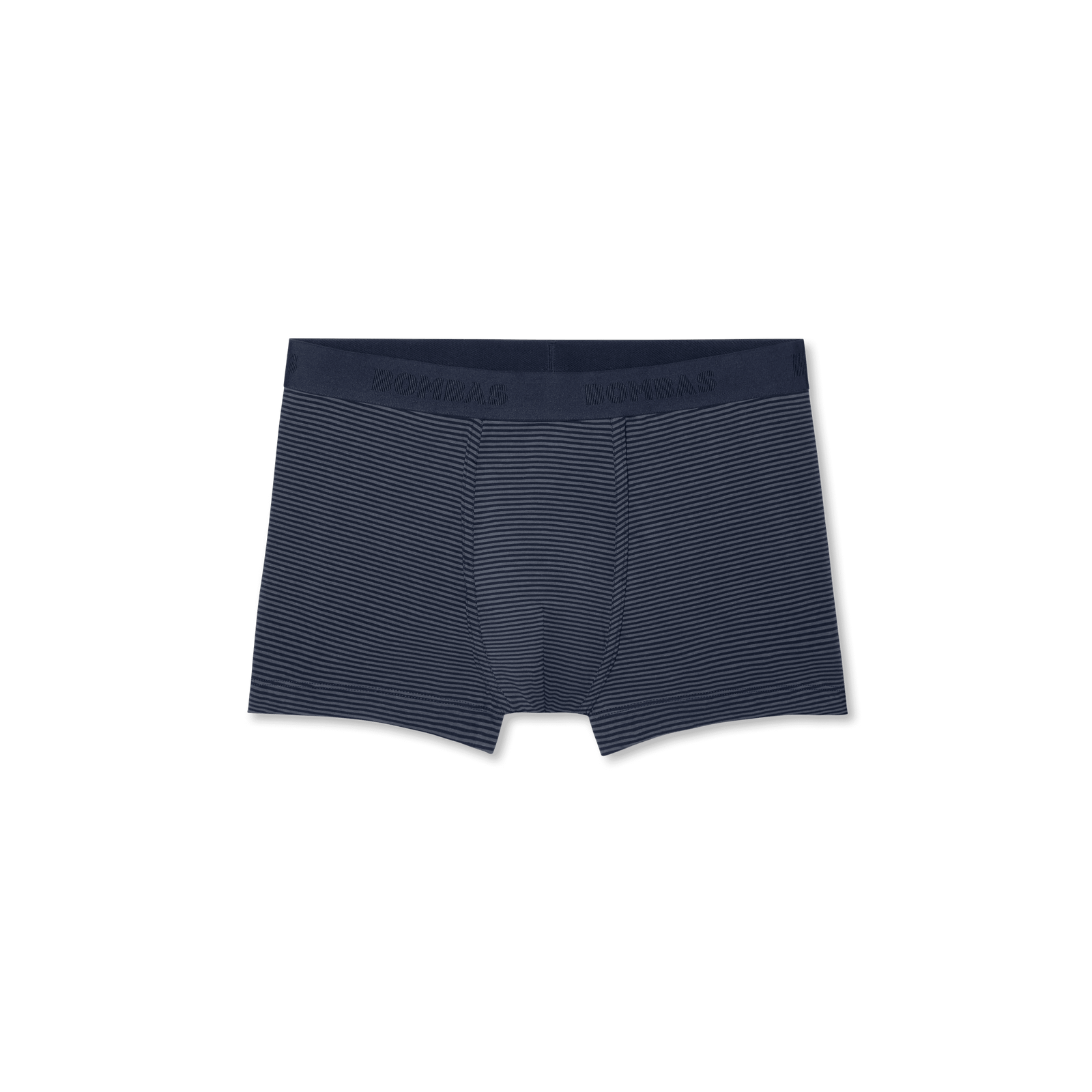 Men's Cotton Modal Trunk - Midnight Navy / Washed Black Micro Stripe L Front [8472]