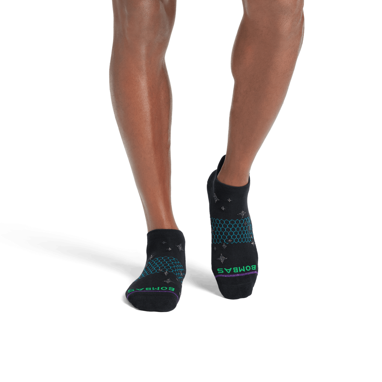 Wicked X Bombas Ankle Socks - Black MO1 [8502]