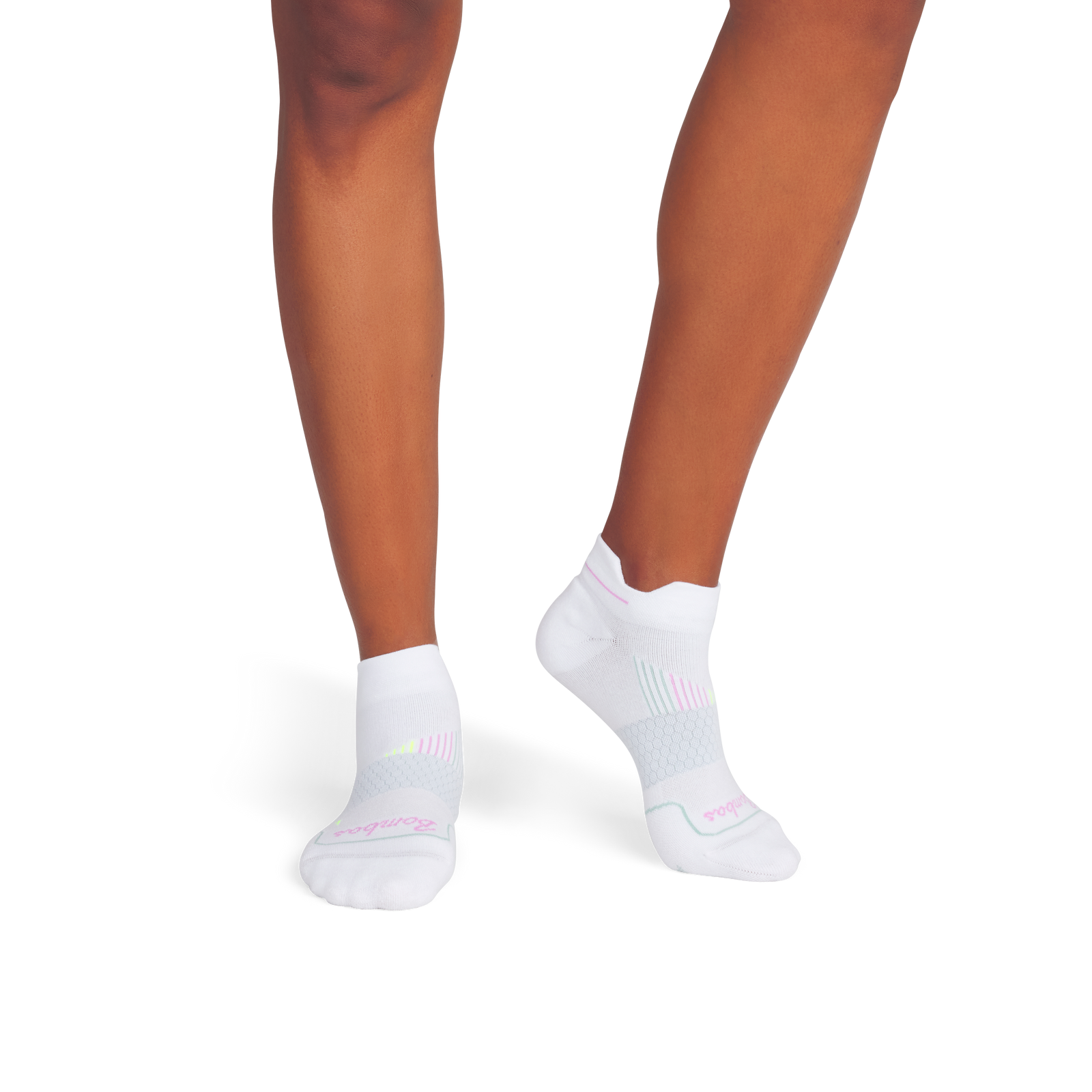 Running Ankle Socks - White WildFlower WO1 [8568]