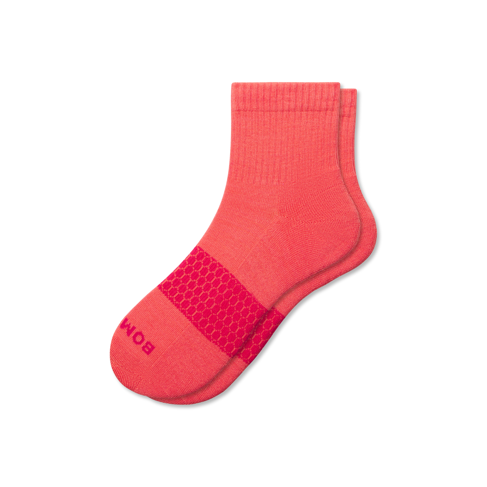 Solids Quarter Socks - Heirloom Red L [8614]