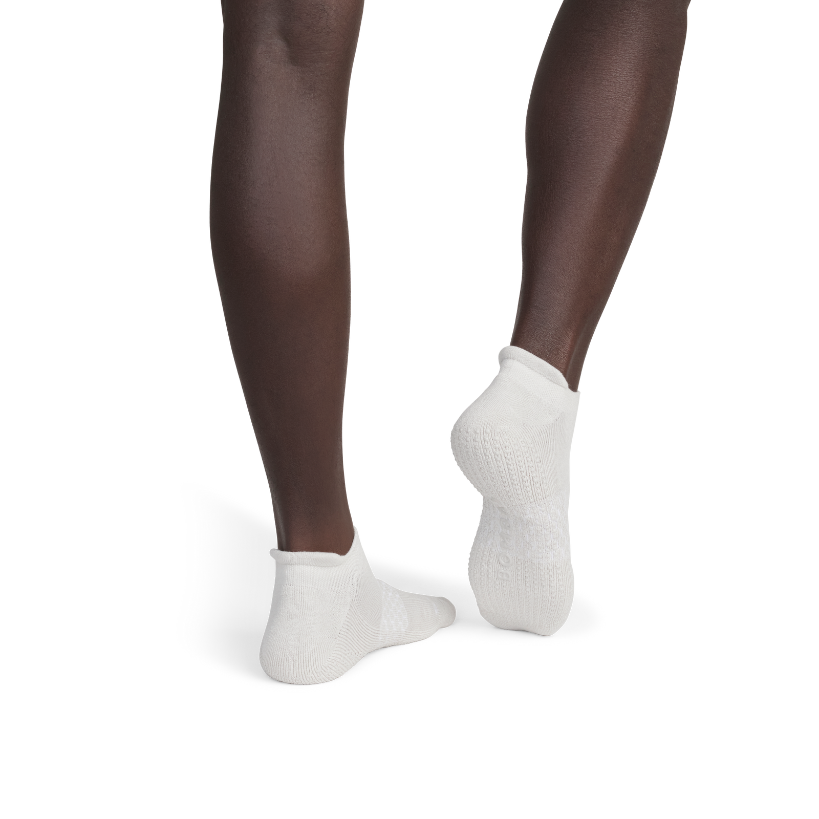 Gripper Ankle Socks - Harbor Grey Soft White MO2 [8629]