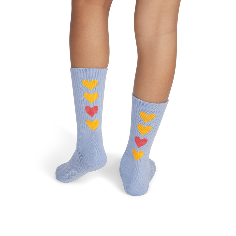 Valentine's Calf Socks - Dawn Blue YO1 [8649]