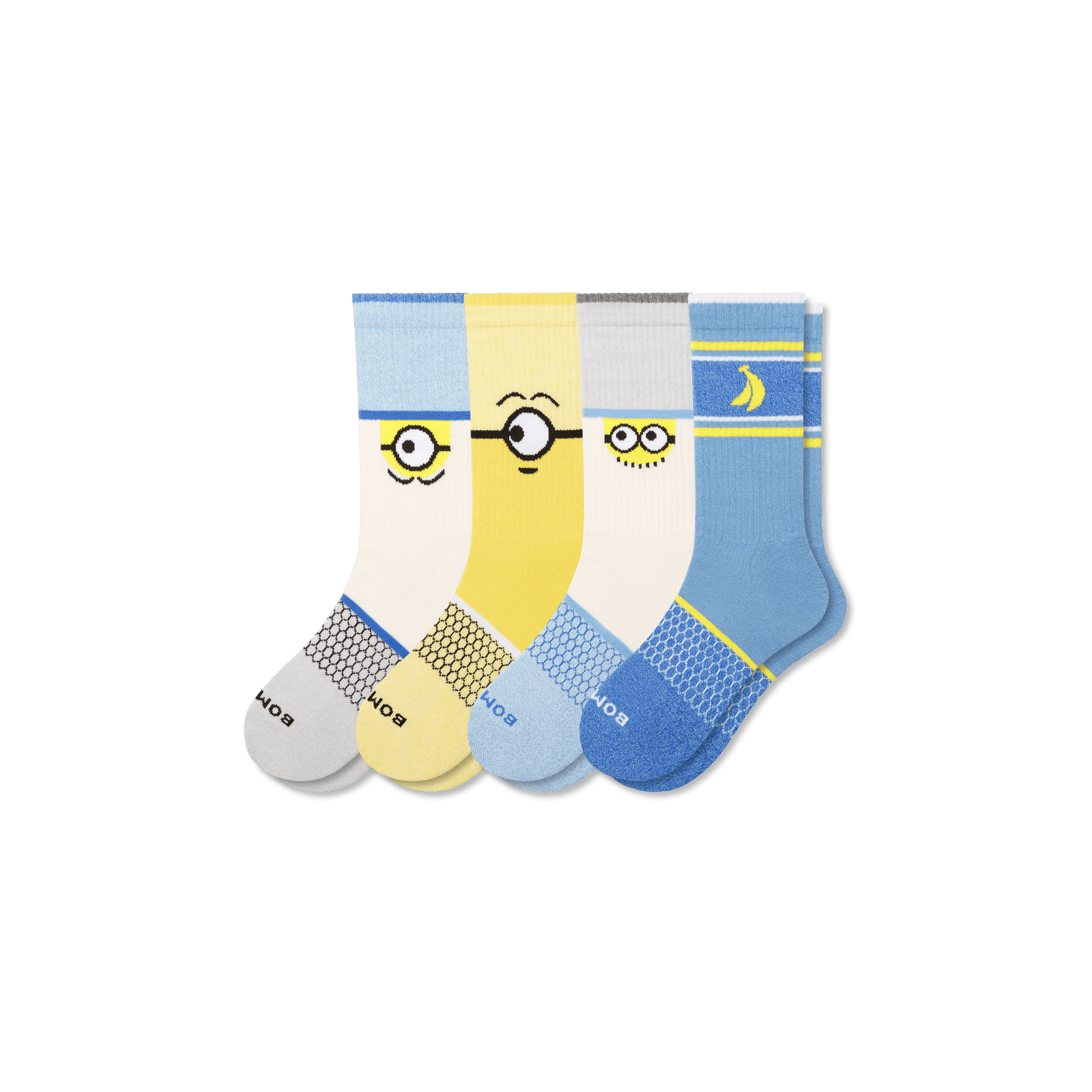 Minions X Bombas Calf Sock 4-Pack - Minion Mix L [8681]