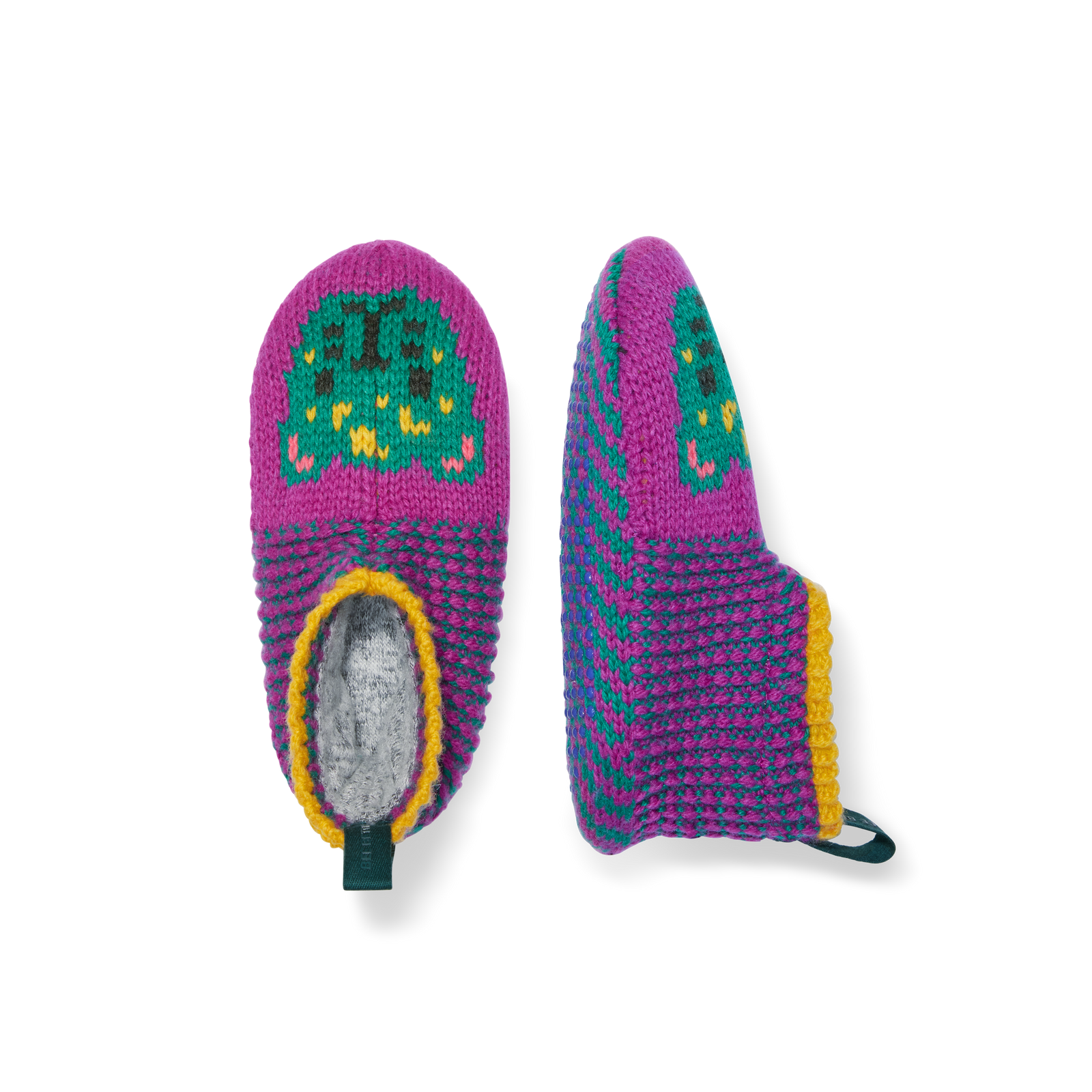 Youth Patterned Gripper Slipper - Prickly Pear L [8720]