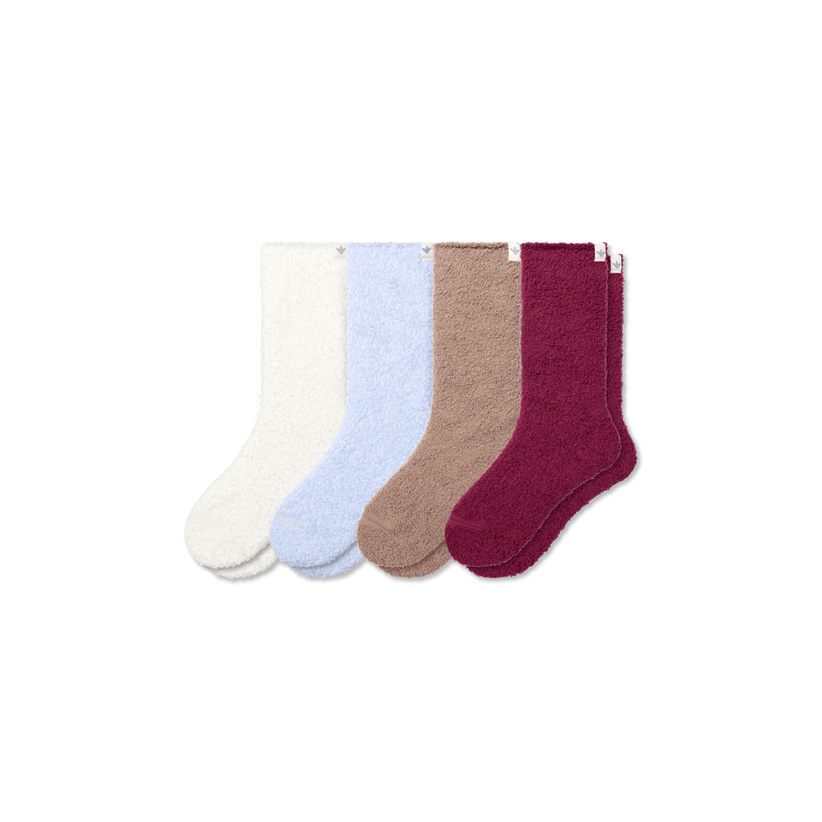 Youth Fuzzy Sock 4-Pack - Modern Pair