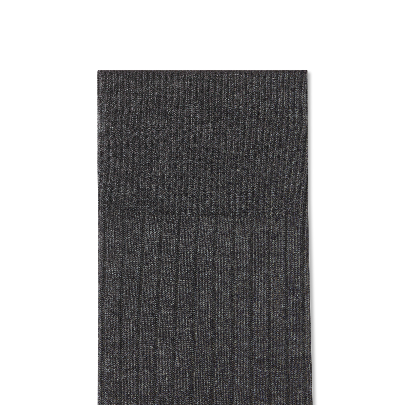 Ribbed Dress OTC Socks - Dark Grey Heather Detail [8805]