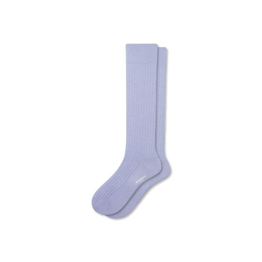 Men's Ribbed Dress Over The Calf Socks - Studio Run Fit