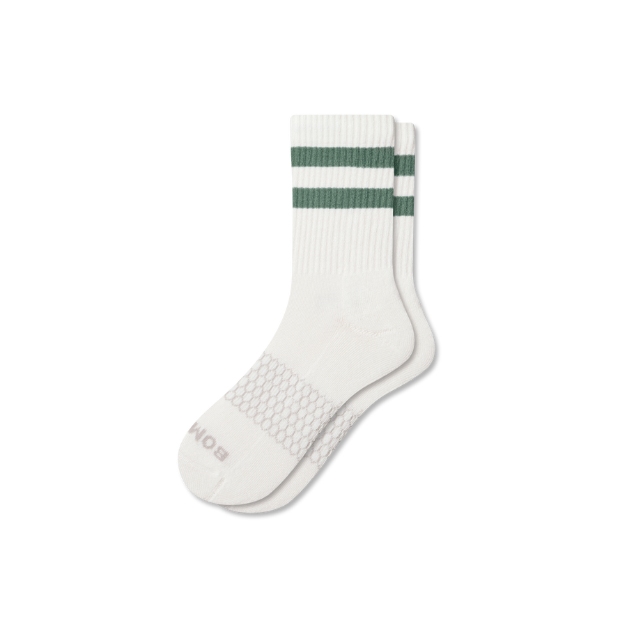 Women's Vintage Stripes Half Calf Socks - Classic Ankle Rotation