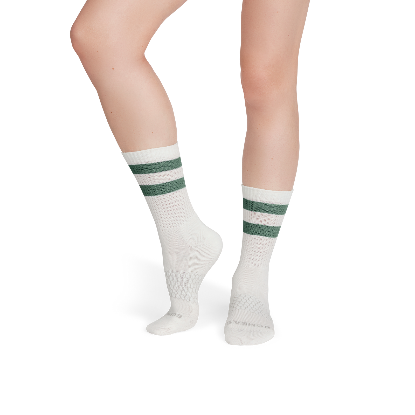 Women's Vintage Stripes Half Calf Socks - easy sage WO1 [8889]