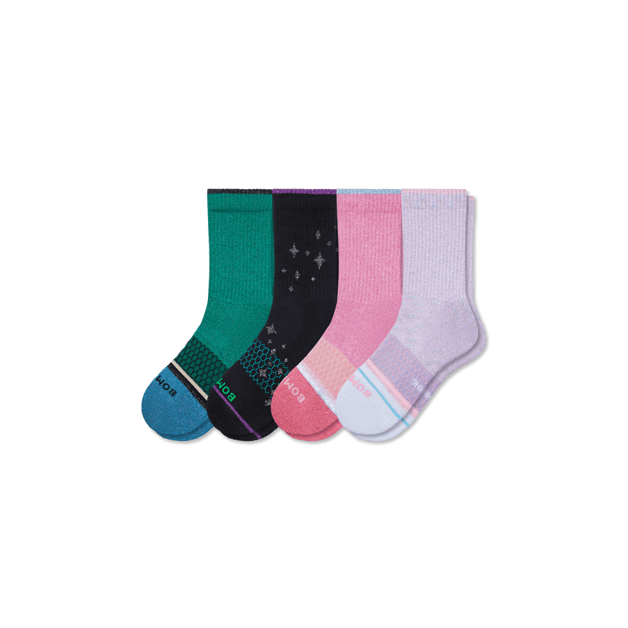 Youth Wicked X Bombas Calf Sock 4-Pack - Play Day Step