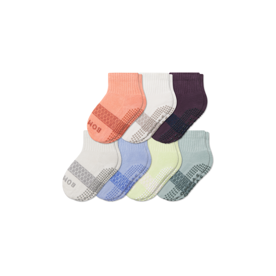 Toddler Week of Bombas Gripper Calf Sock 7-Pack - Soft Weekend Cushion