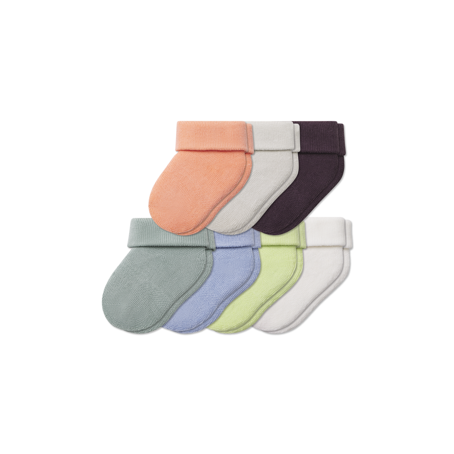 Baby Week of Bombas Calf Sock 7-Pack (0-6 Months) - Everyday Court Wear