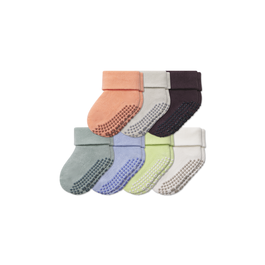 Baby Week of Bombas Gripper Calf Sock 7-Pack (6-12 Months) - Light Hike Pair