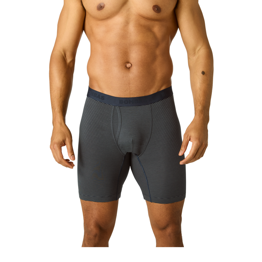 Men's Cotton Modal Blend Long Boxer Brief 8" - Classic Comfort Layer