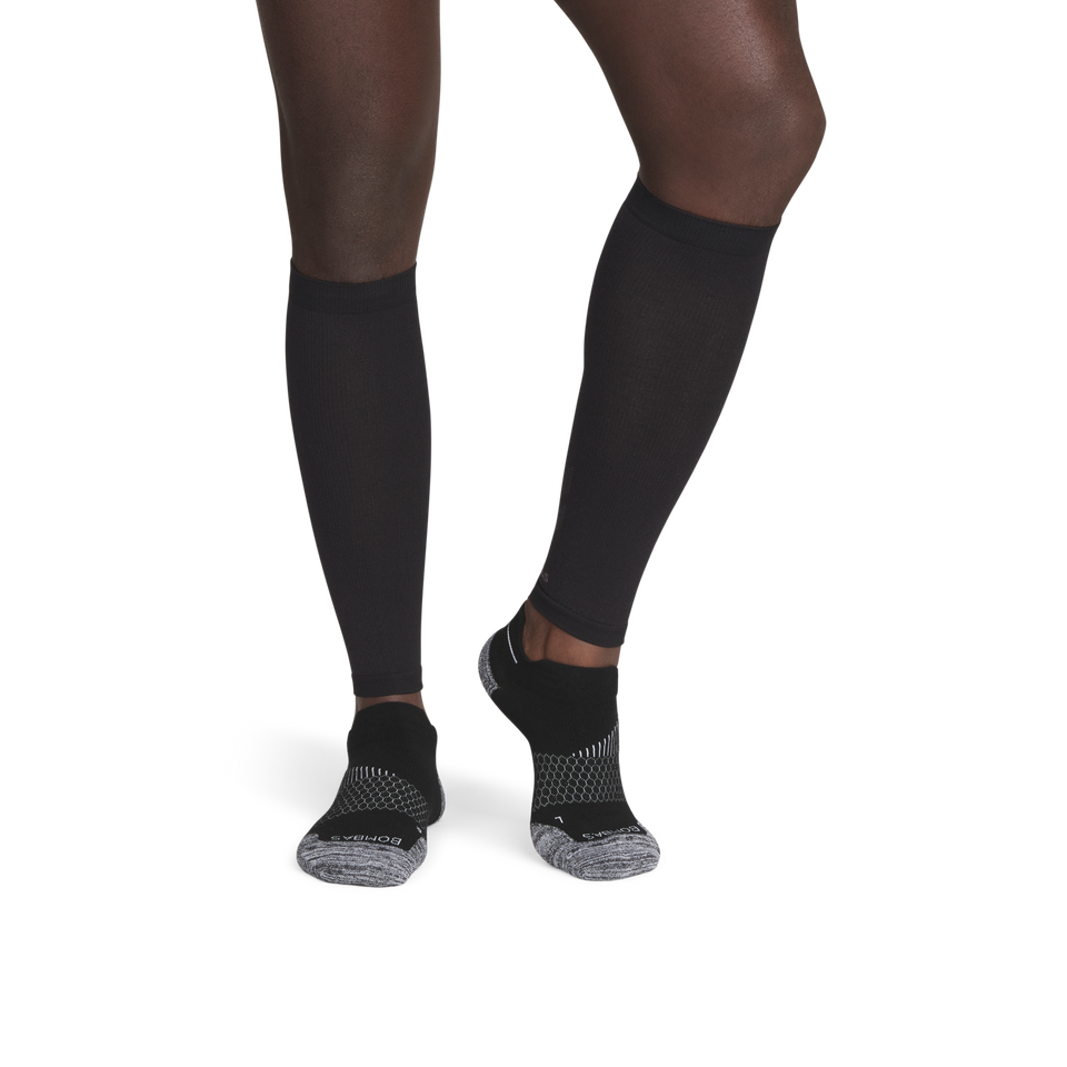 Performance Compression Calf Sleeves - Black Charcoal MO1 [8989]