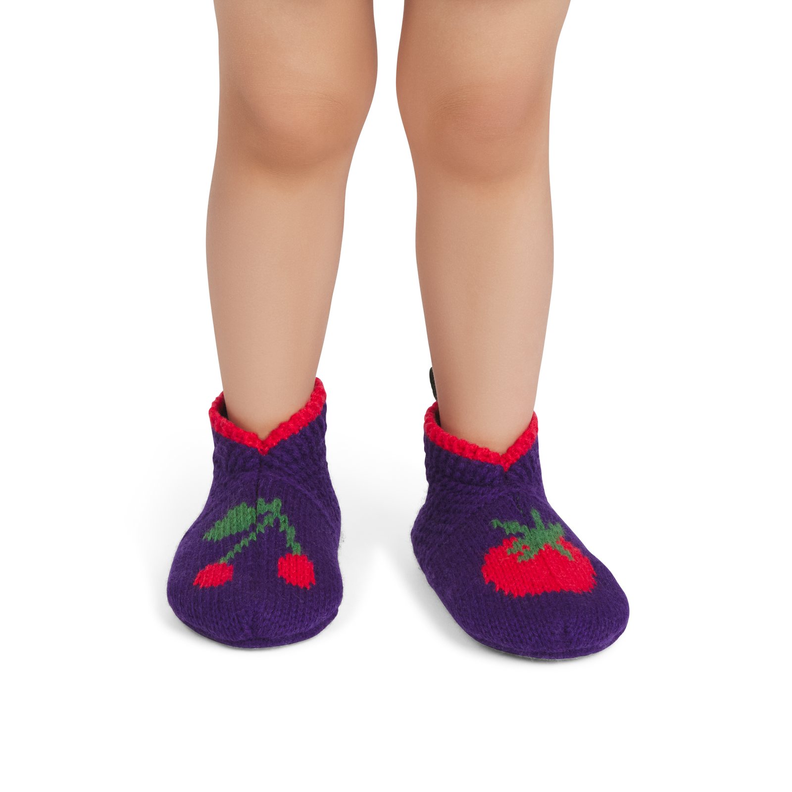 Toddler Patterned Gripper Slipper - Cherry Tomato T1 [9070]