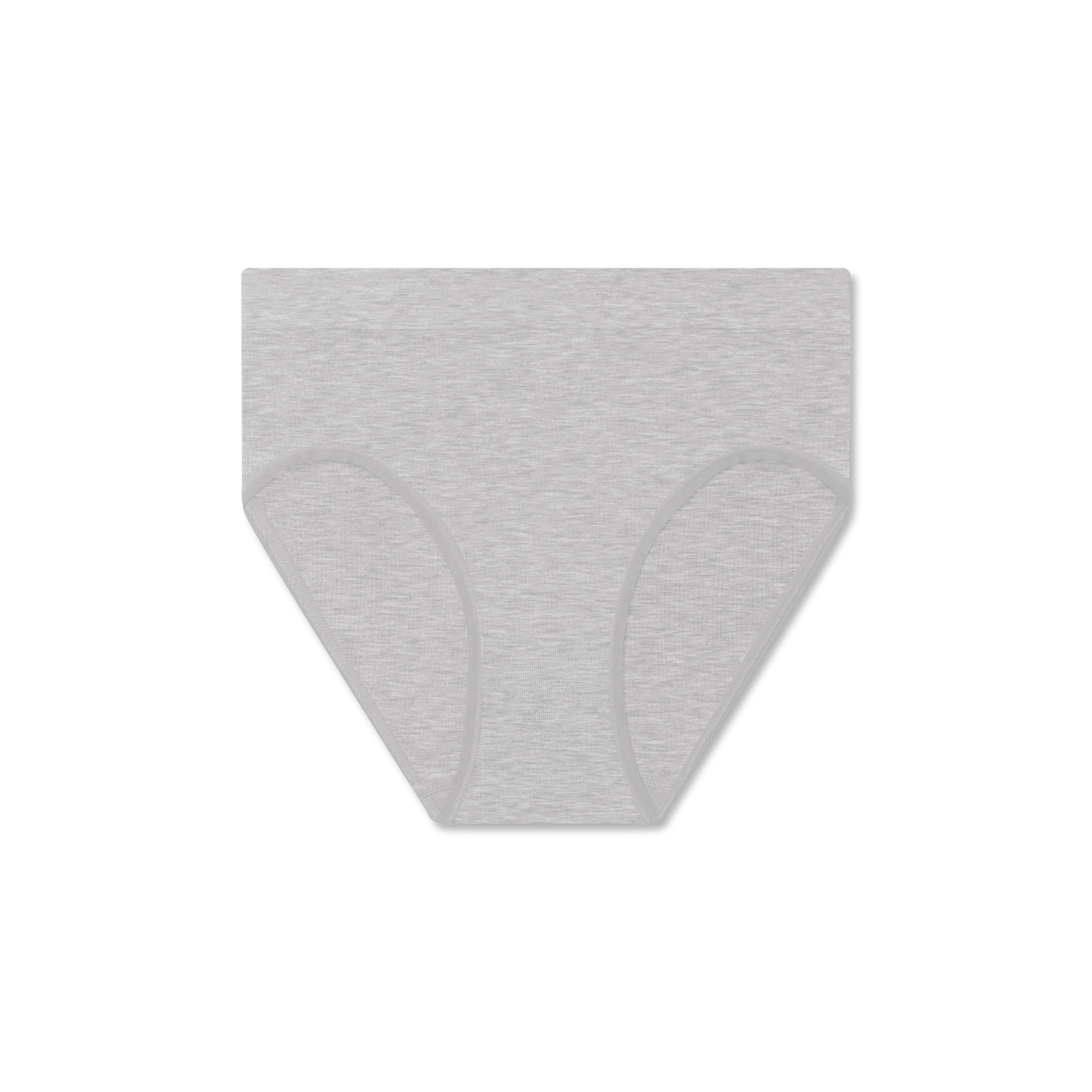 Women's Ribbed Seamless High Rise Brief - varsity grey heather L [9120]