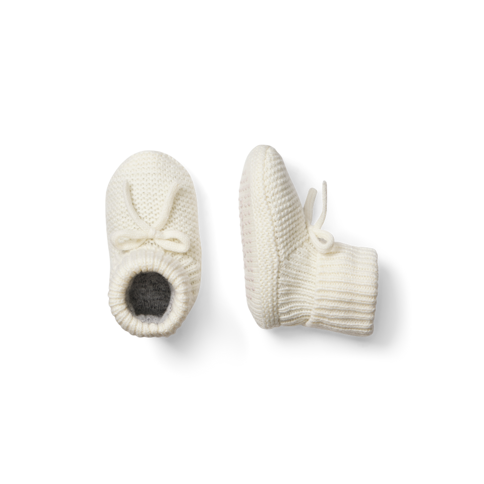 Baby Gripper Slipper - ivory L [9691]