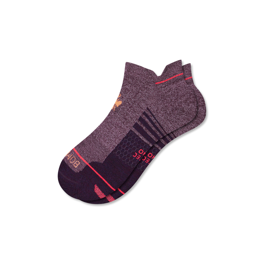 Women's Merino Wool Blend Run Ankle Socks - Run School Comfort