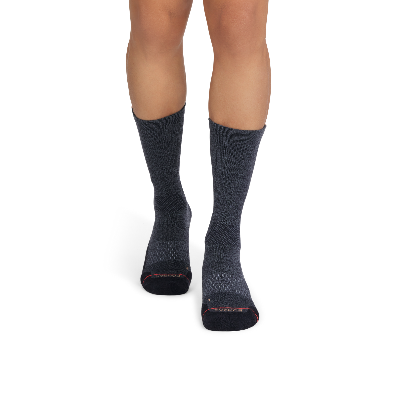 Merino Wool Blend Athletic Calf Socks - midnight navy MO1 [9713]