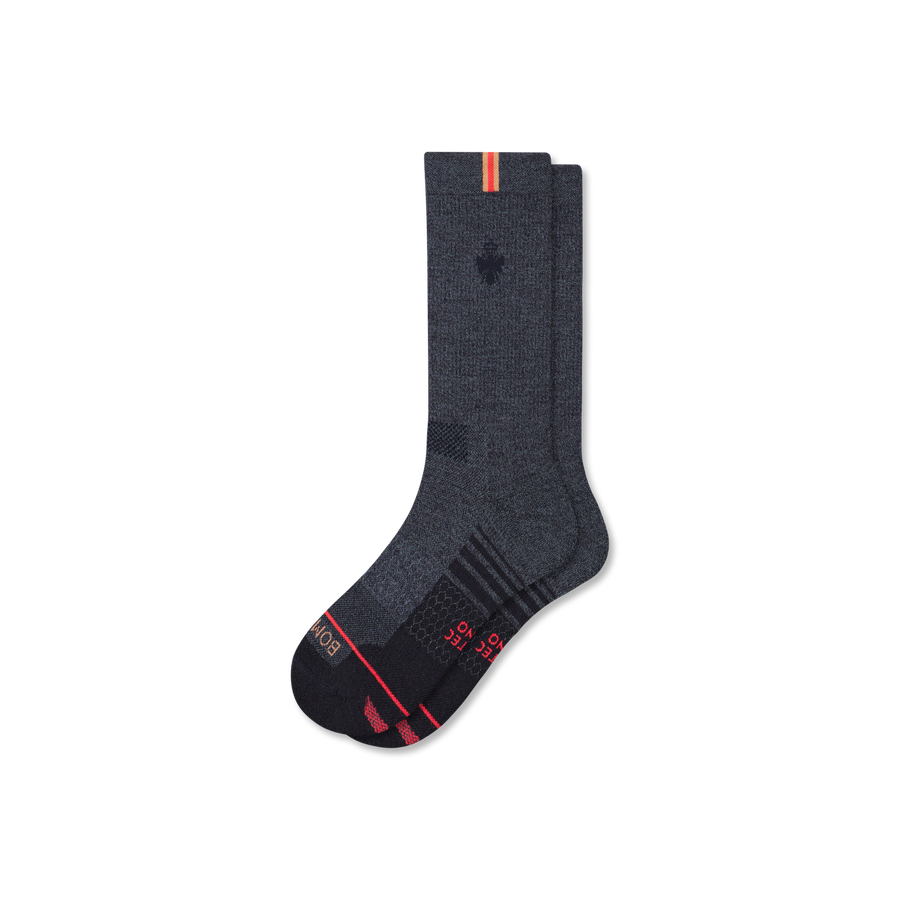 Men's Merino Wool Blend Run Calf Socks - Light Low Cut Fit