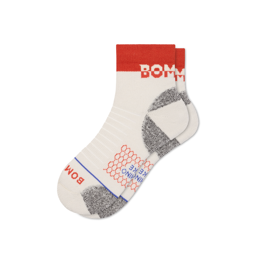 Women's Merino Wool Blend Hiking Quarter Socks - Active Recovery Support