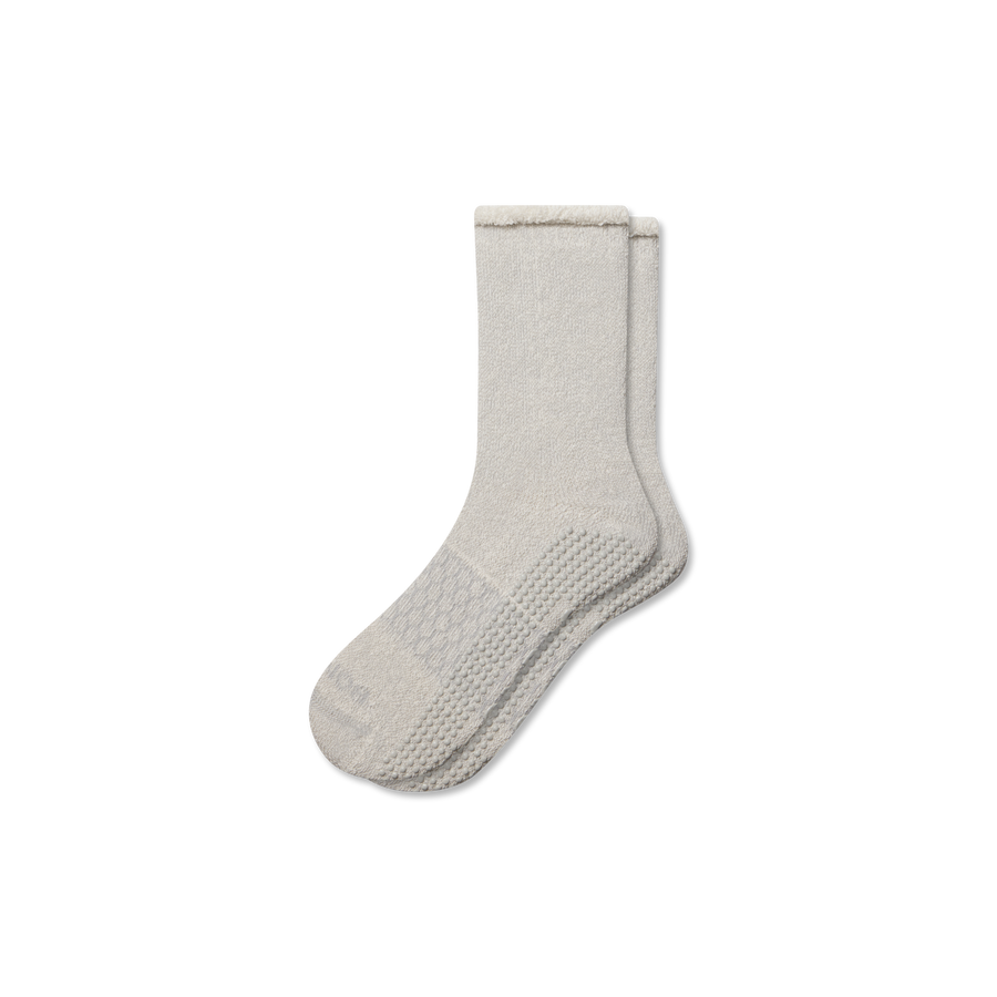 Men’s Roll-Top Merino Blend Gripper House Sock - Trail Shift Comfort