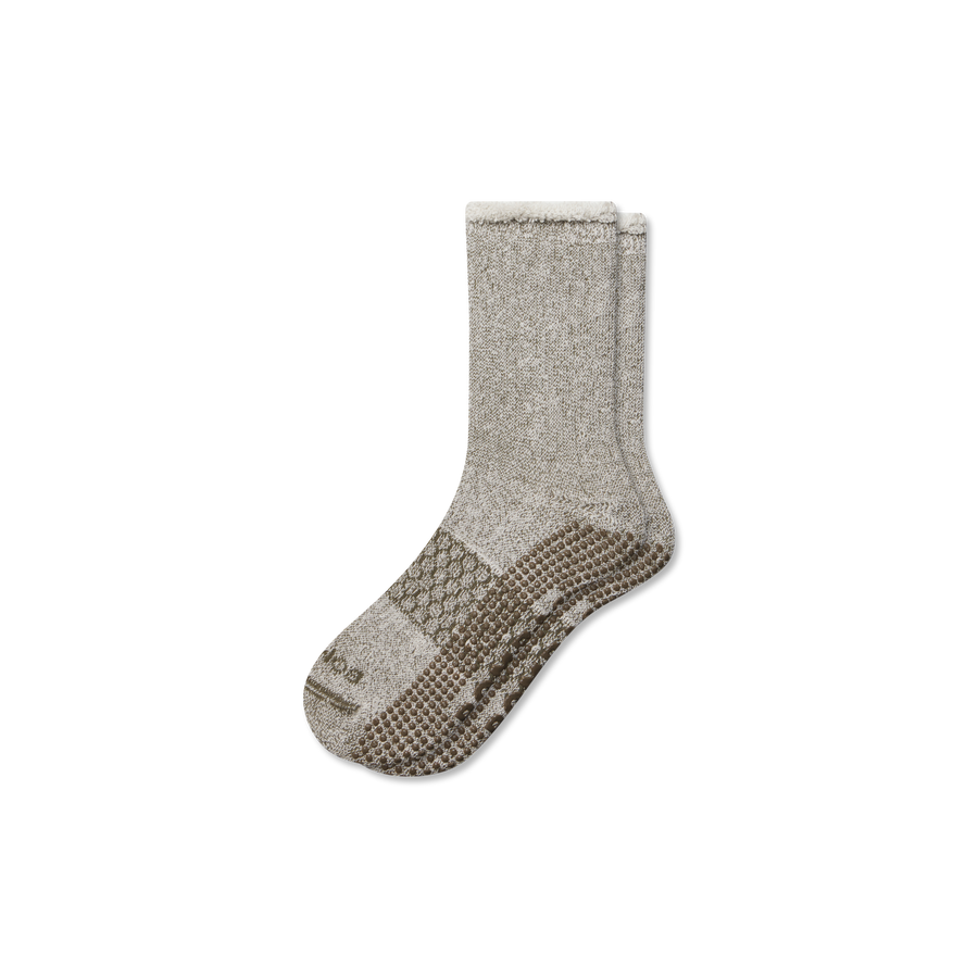Women’s Roll-Top Merino Blend Gripper House Sock - Studio Hike Rotation